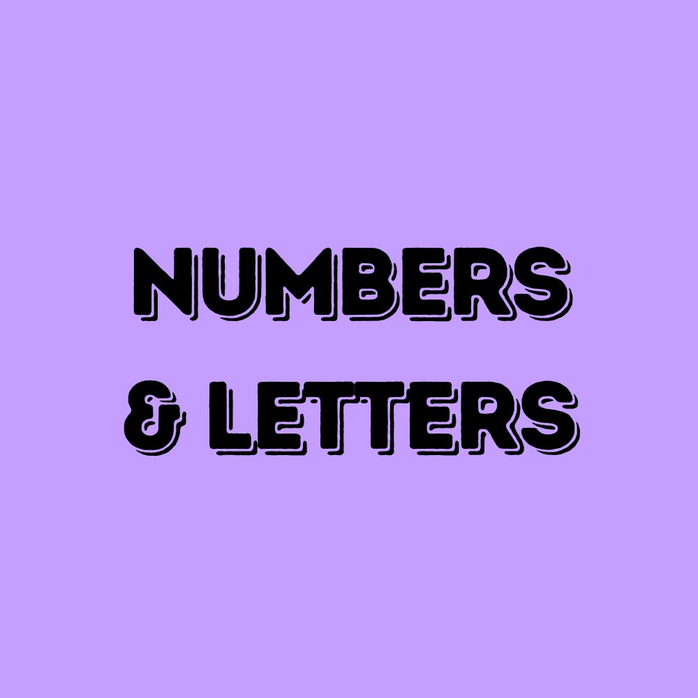 Number and letter cookie cutters for birthdays and custom cookies