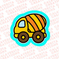 Concrete Mixer Cookie Cutter – Construction Theme – 3 Sizes | STL & PDF