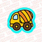 Concrete Mixer Cookie Cutter – Construction Theme – 3 Sizes | STL & PDF