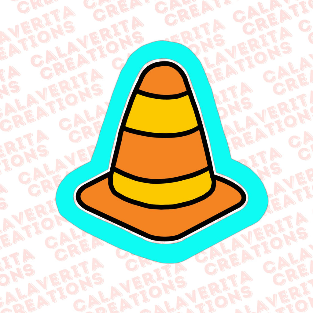 Traffic Cone Cookie Cutter – Construction Theme – 3 Sizes | STL & PDF