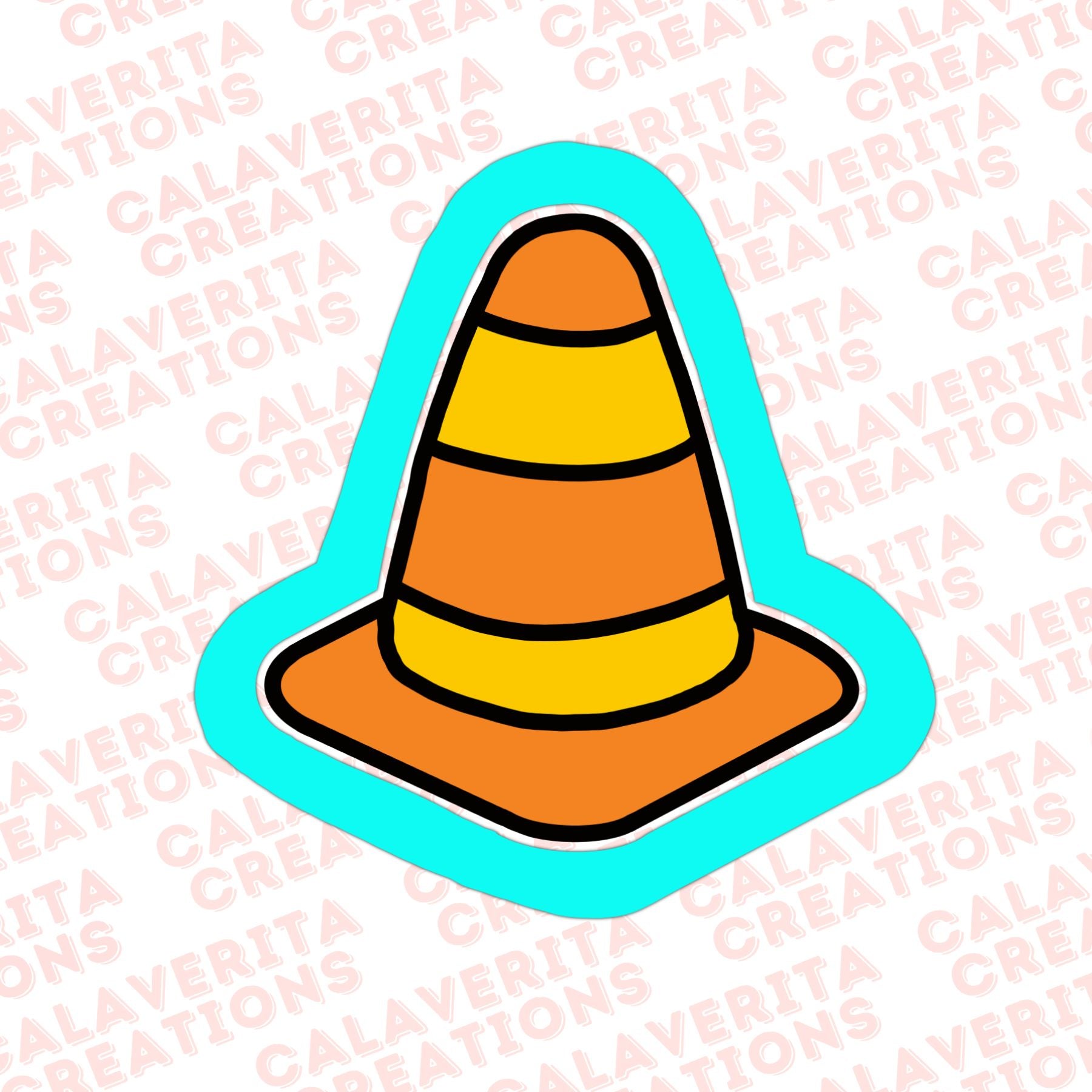 Traffic Cone Cookie Cutter – Construction Theme – 3 Sizes | STL & PDF