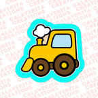 Bulldozer Cookie Cutter – Construction Theme – 3 Sizes | STL & PDF