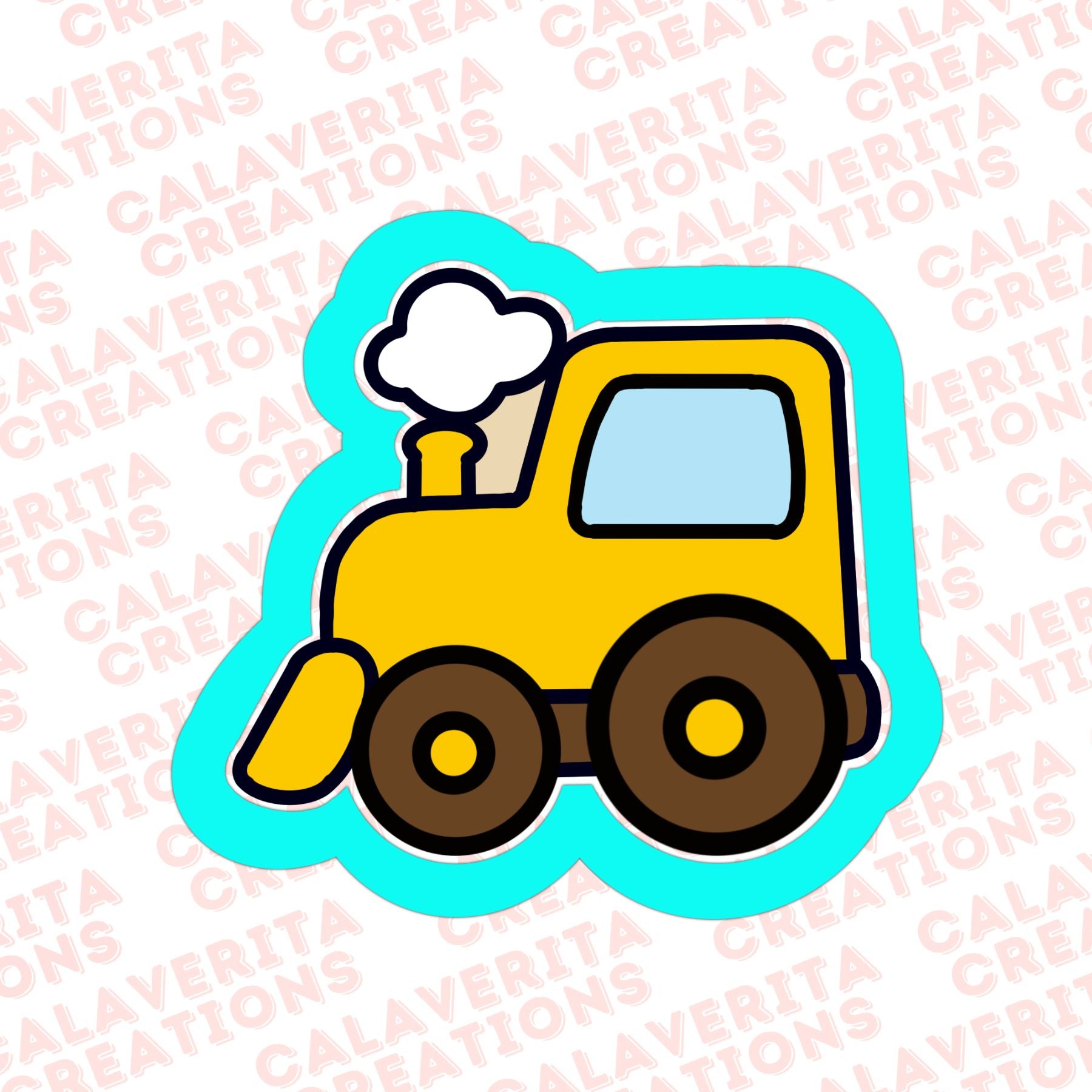 Bulldozer Cookie Cutter – Construction Theme – 3 Sizes | STL & PDF