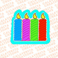 Birthday Candle Cookie Cutter | STL File & PDF Template | Candle Cookie Cutter | Birthday Cookies | 3D Printed Cutter