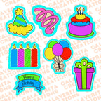 Banner Cookie Cutter | STL File & PDF Template | Birthday Banner Cookie Cutter | Party Cookie Cutter | 3D Printed Cutter