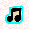 Marching Band Music Note 1 Cookie Cutter #229