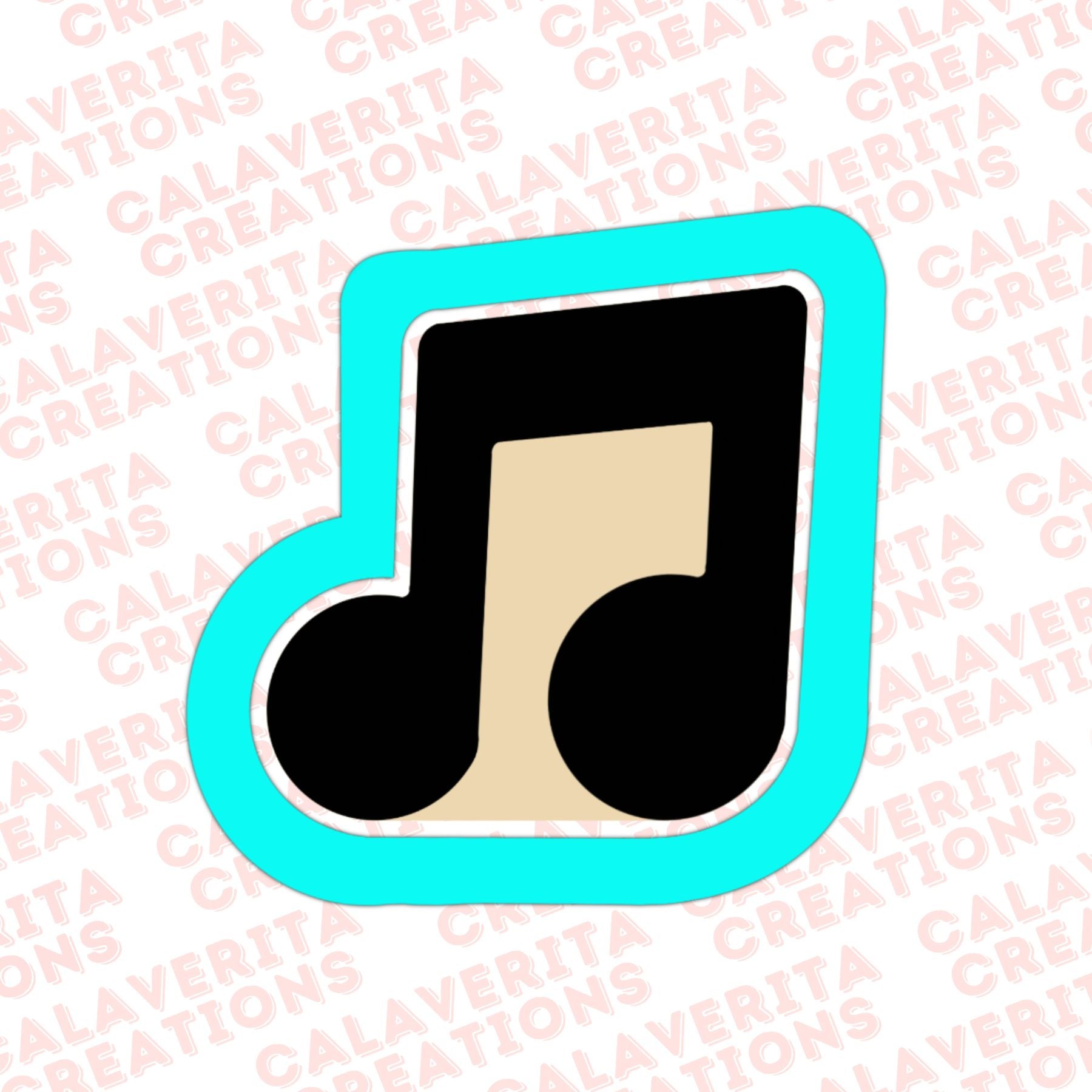 Marching Band Music Note 1 Cookie Cutter #229