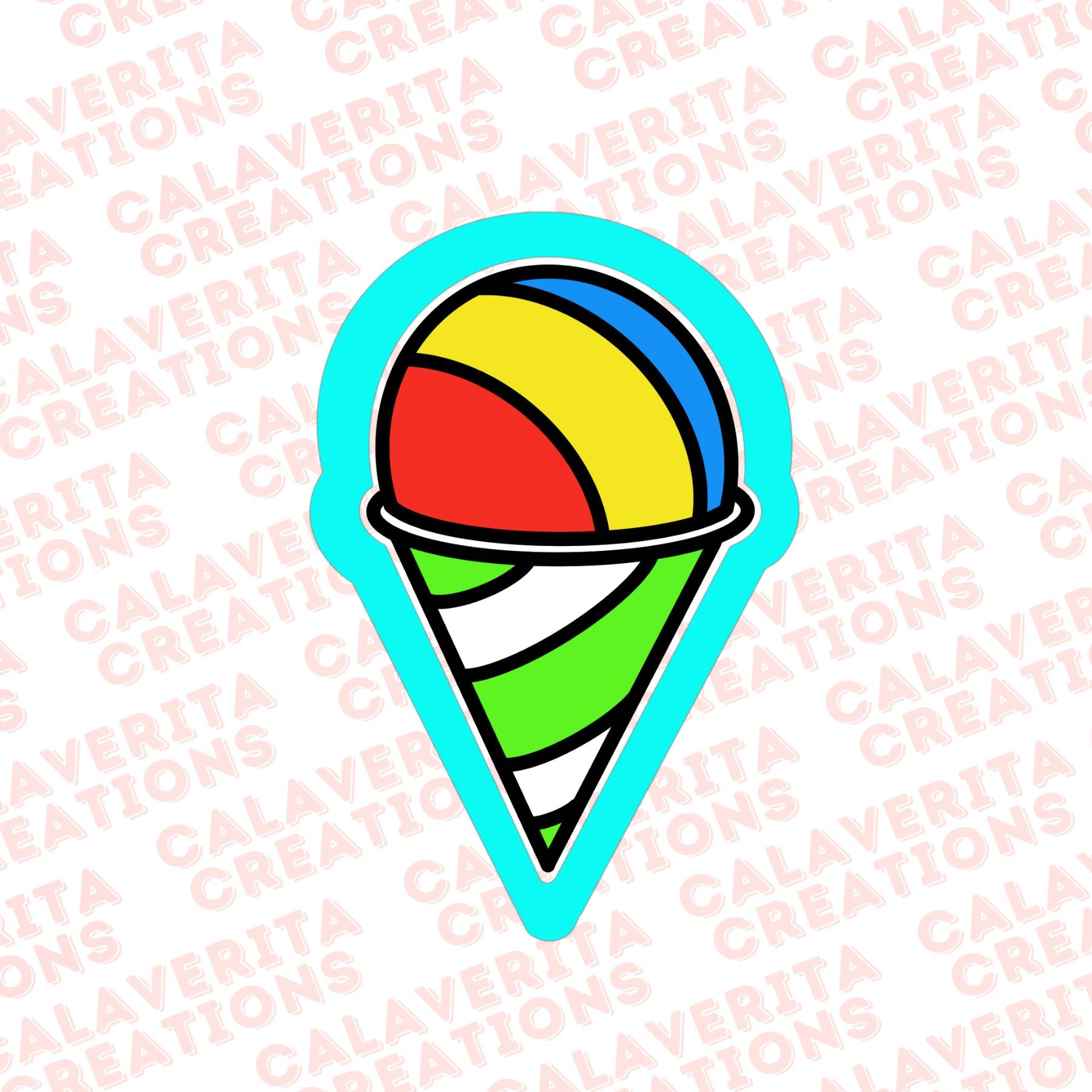 Snow Cone Cookie Cutter – Carnival Theme – 3 Sizes | STL & PDF