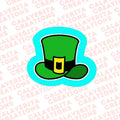 St. Patrick’s Day top hat cookie cutter shape for decorated sugar cookies